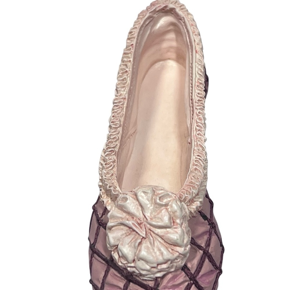 JUST THE RIGHT SHOE Raine 1999 Truffles Pink Red Slipper Flat Miniature Shoe - Picture 11 of 16